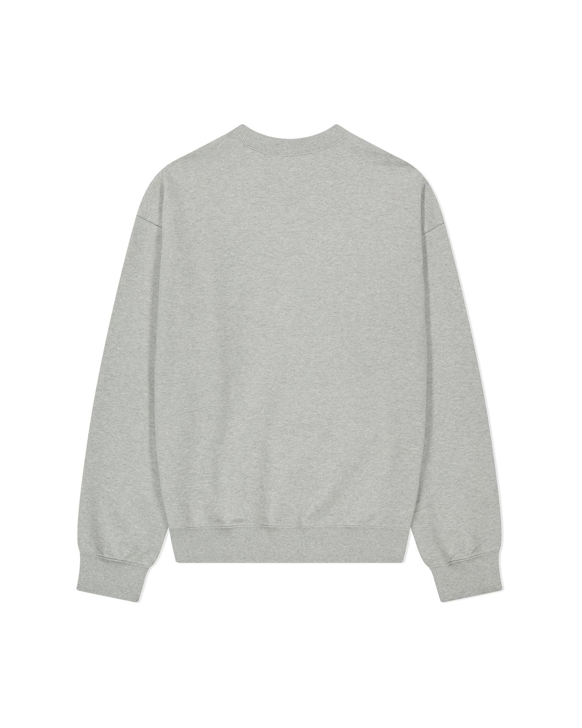 더뮤지엄비지터(THEMUSEUMVISITOR) TYPOGRPHIC ARTWORK SWEATSHIRT (MELANGE GREY)