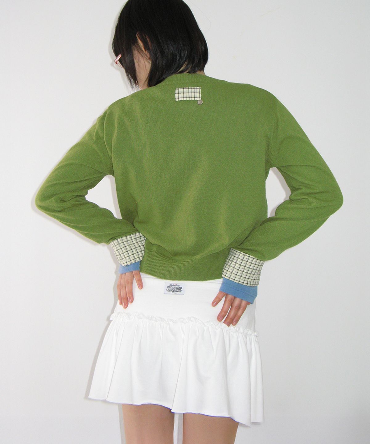 론론(RONRON) SOFT SHIRRING PANTSKIRT WHITE
