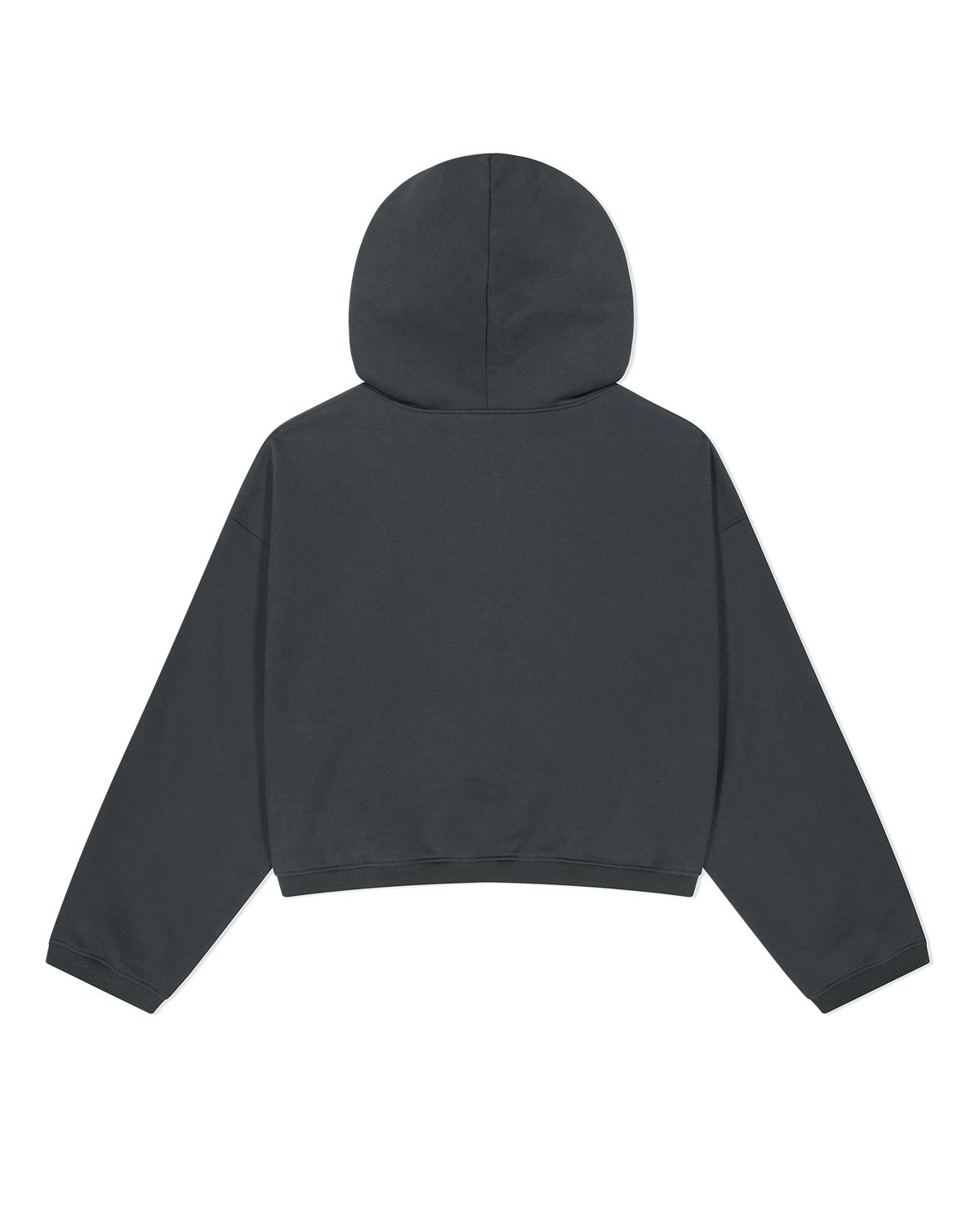 더뮤지엄비지터(THEMUSEUMVISITOR) PATCHWORK SIX HEART SWEAT HOODIE (CHARCOAL)