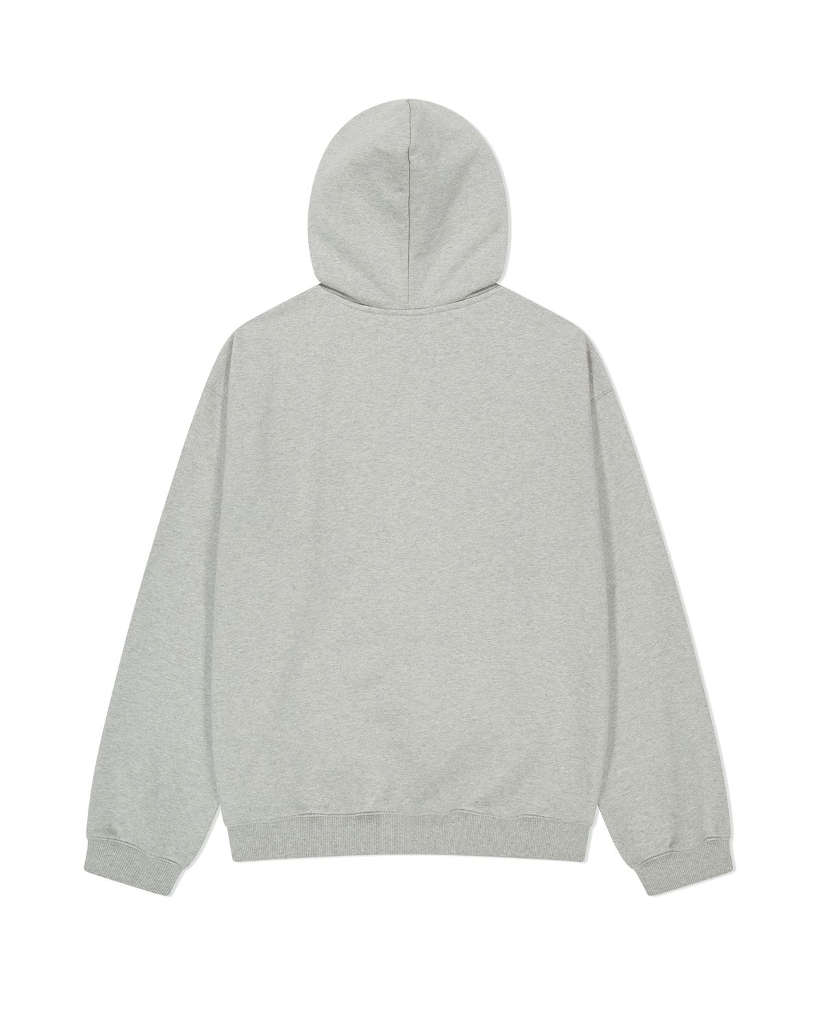 더뮤지엄비지터(THEMUSEUMVISITOR) MUSEUM ARCH LOGO SWEAT HOODIE (MELANGE GREY)