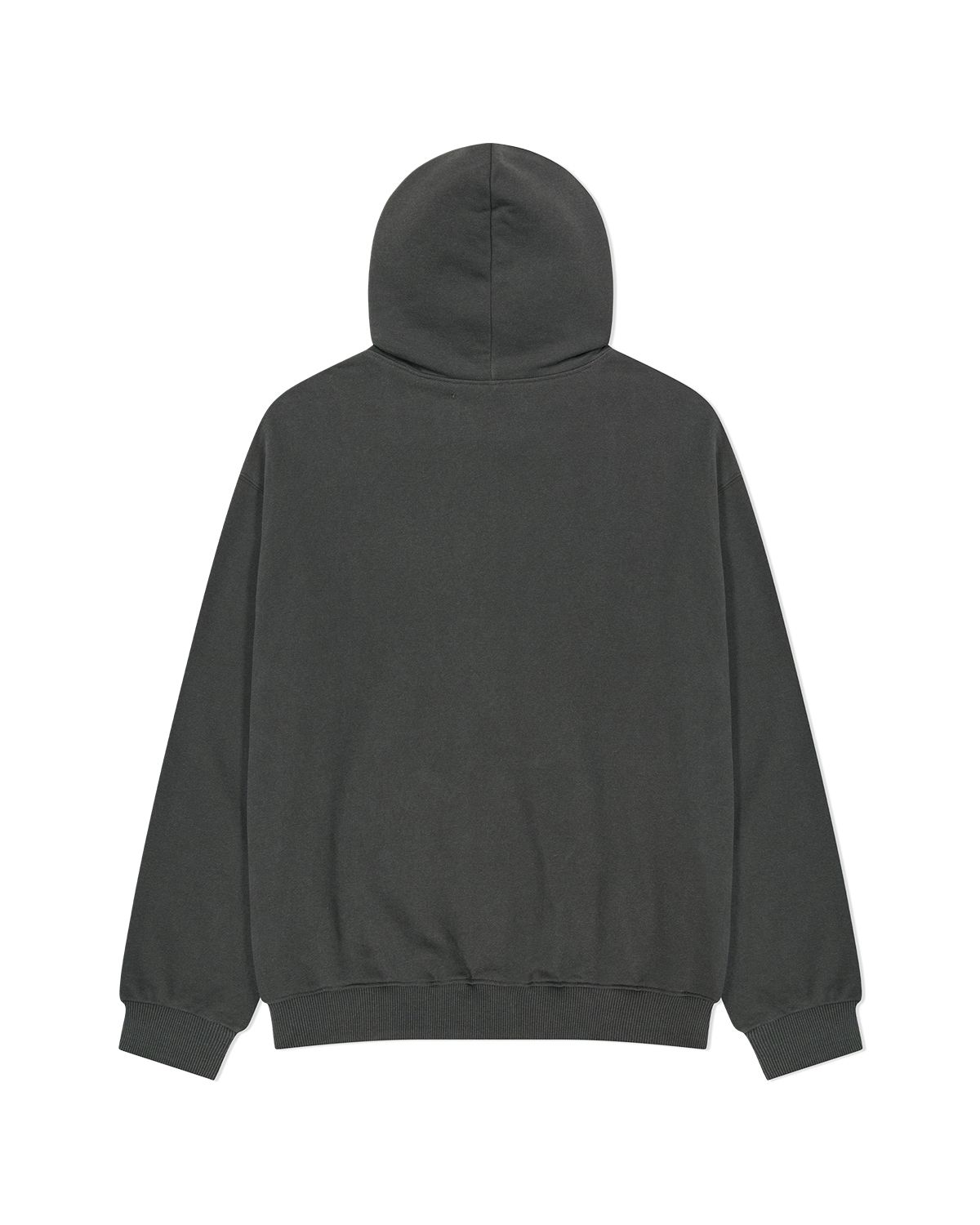 더뮤지엄비지터(THEMUSEUMVISITOR) SYMBOL EMBROIDERED HOODIE ZIP UP (BLACK)