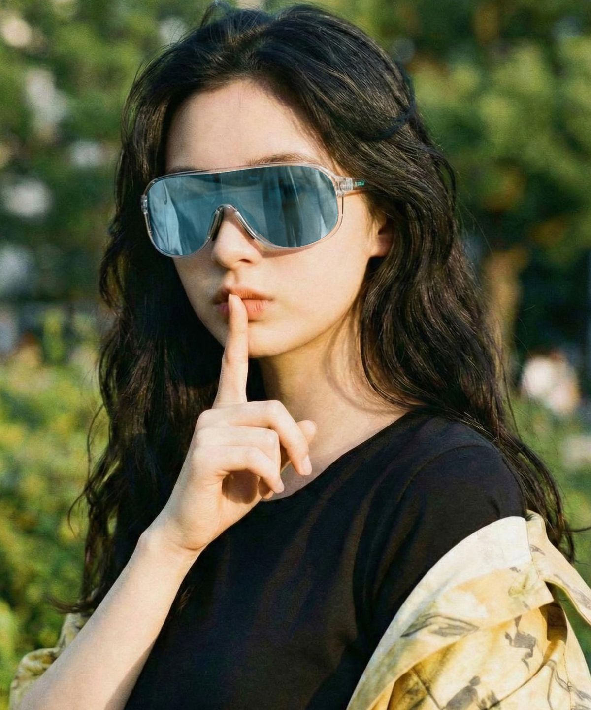 톰디어(TOMDEER) [나무13 콜라보]시티팝 변색 스포츠 러닝 자전거 고글 선글라스