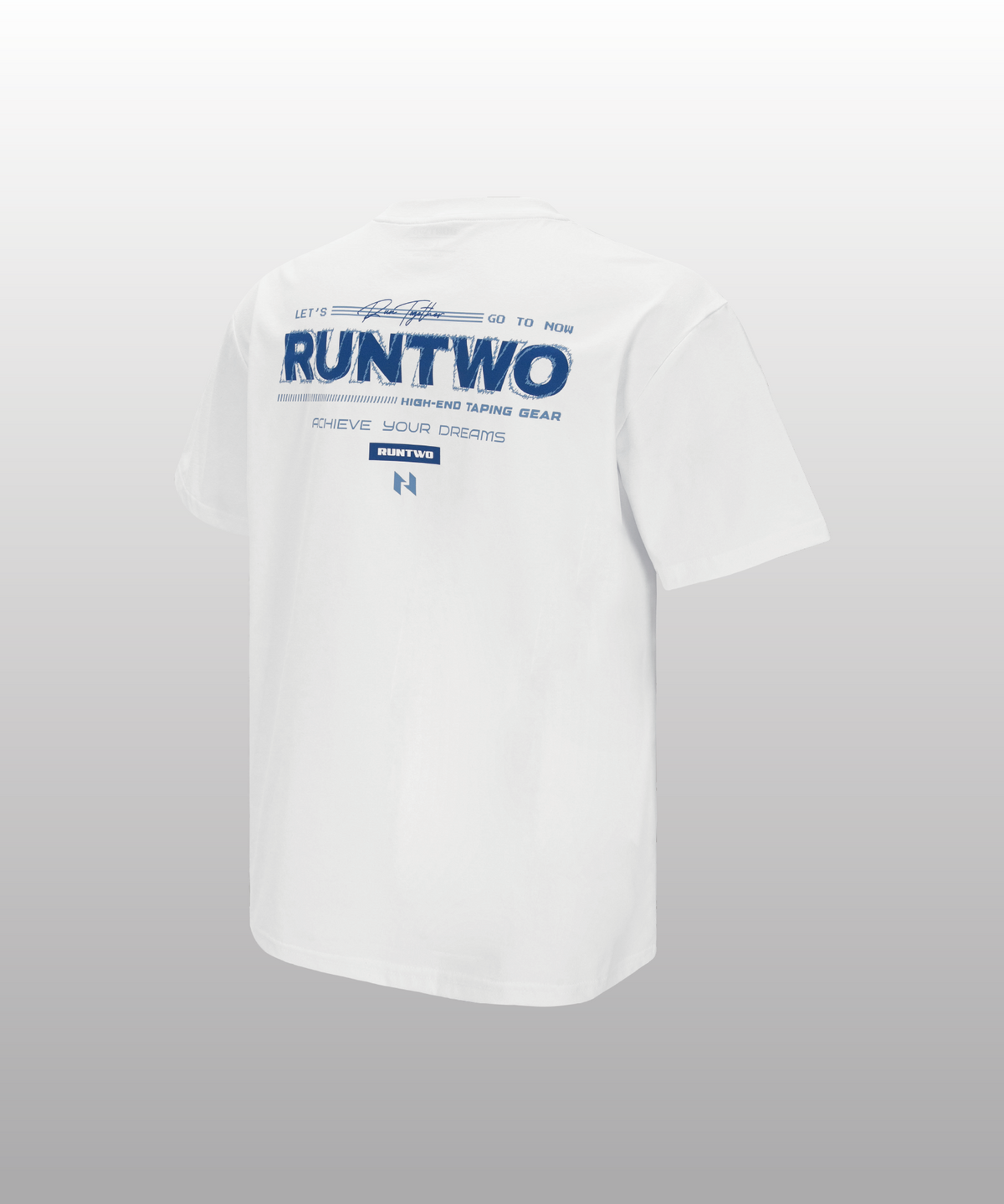 런투(RUNTWO) 에센셜 ET002 티셔츠 화이트