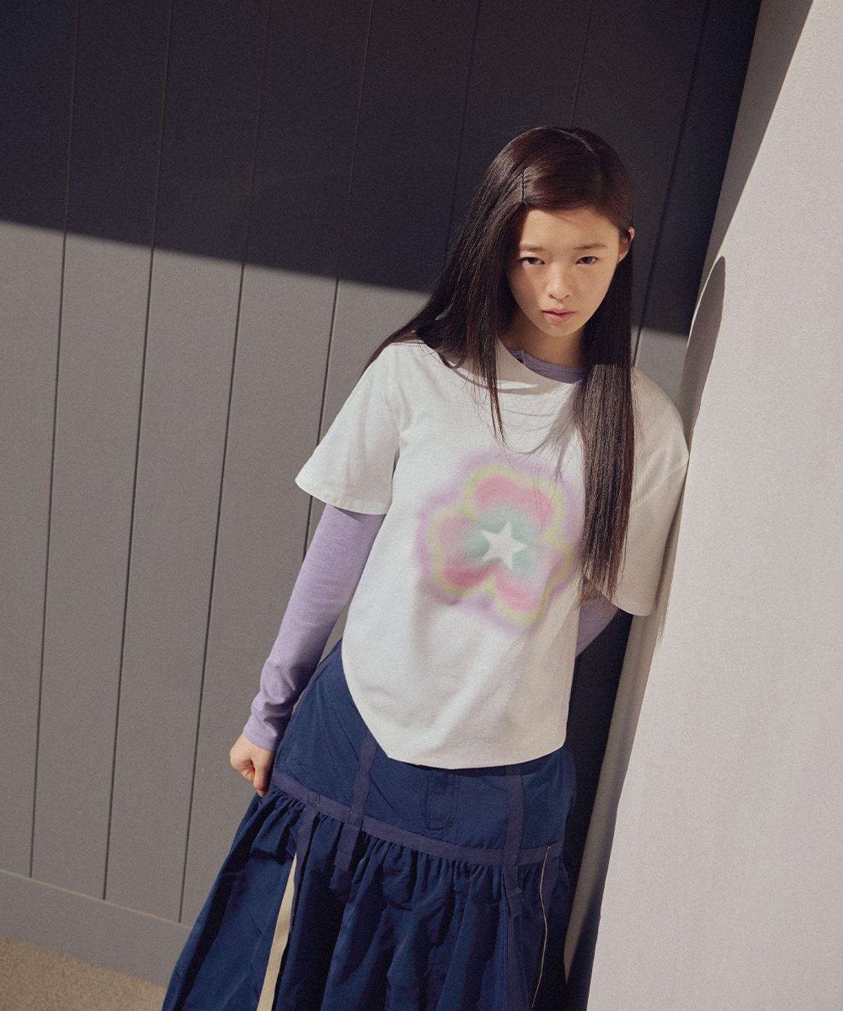 락피쉬웨더웨어(ROCKFISH WEATHERWEAR) CLOVER HALF SLEEVE T-SHIRT - WHITE