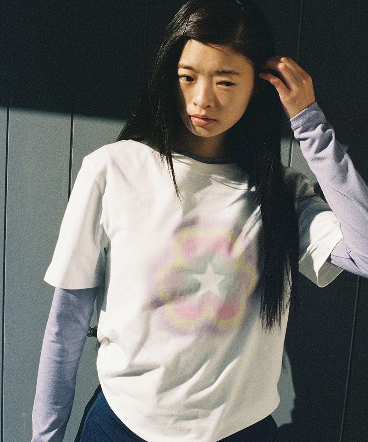 락피쉬웨더웨어(ROCKFISH WEATHERWEAR) CLOVER HALF SLEEVE T-SHIRT - WHITE
