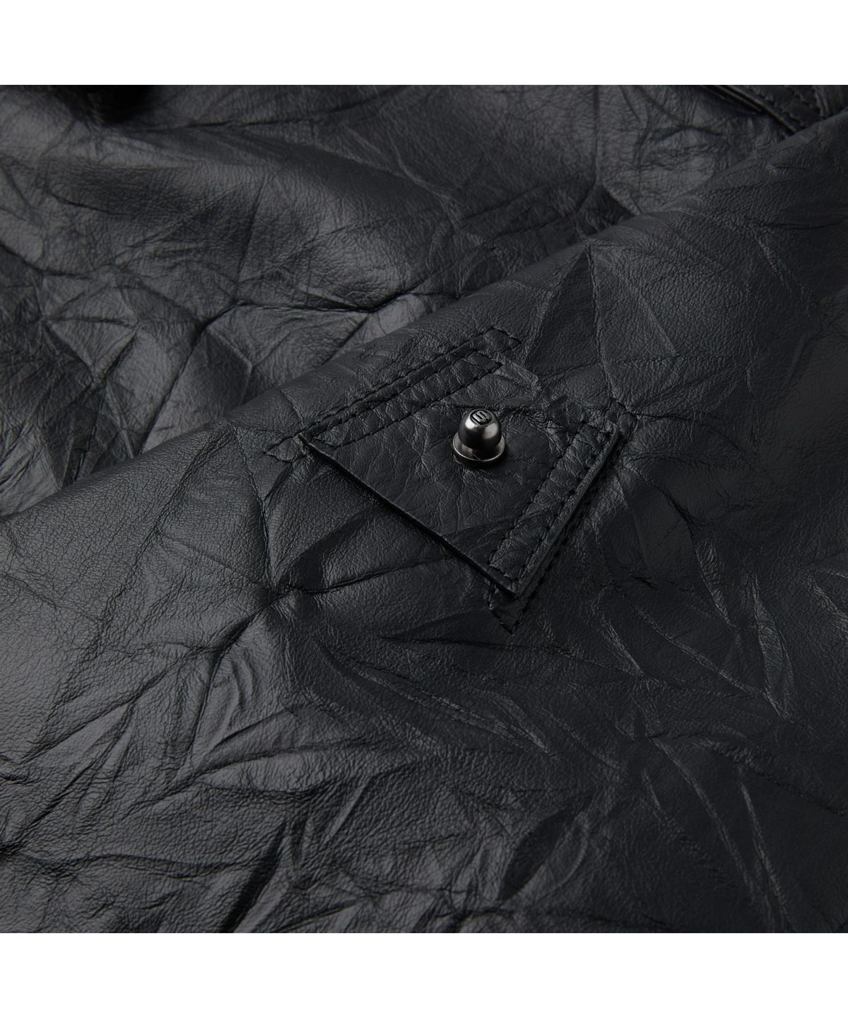 시리즈(SERIES) 크랙 블루종 가죽 점퍼 SAUDS26201BKX