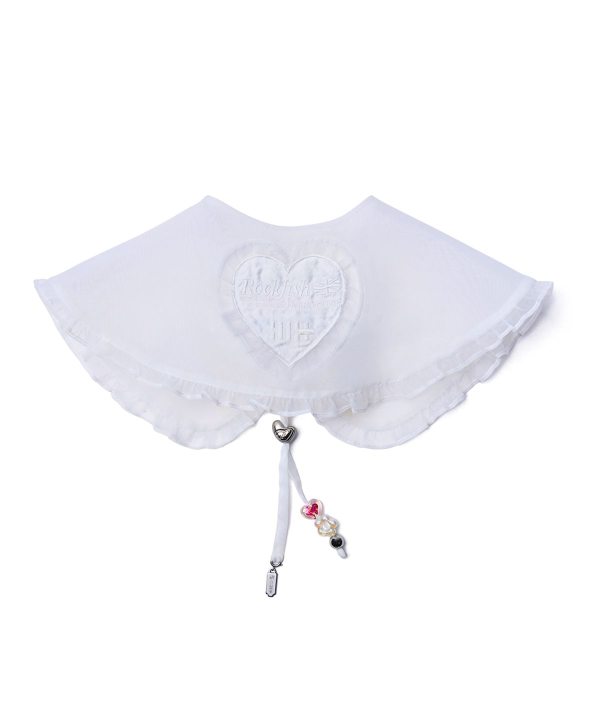 락피쉬웨더웨어(ROCKFISH WEATHERWEAR) [× ILLIT] ORGANZA CAPE - WHITE