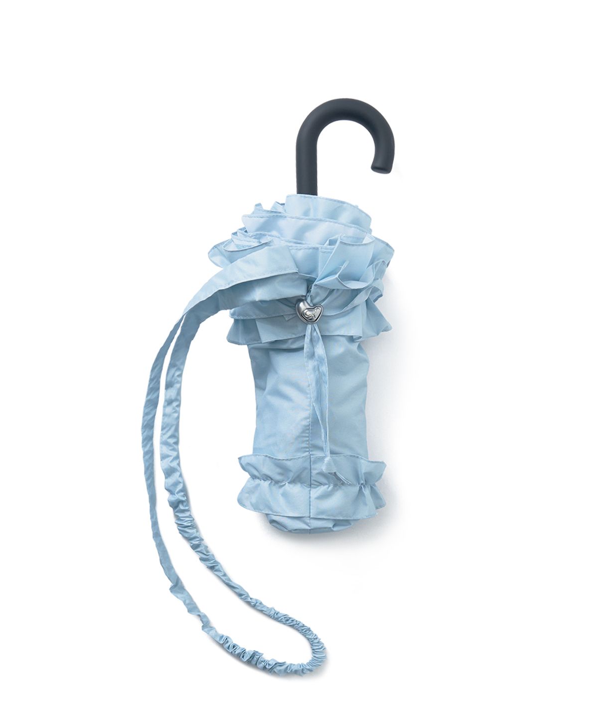 락피쉬웨더웨어(ROCKFISH WEATHERWEAR) [× ILLIT] SHORT FRILLED UMBRELLA - SKY BLUE