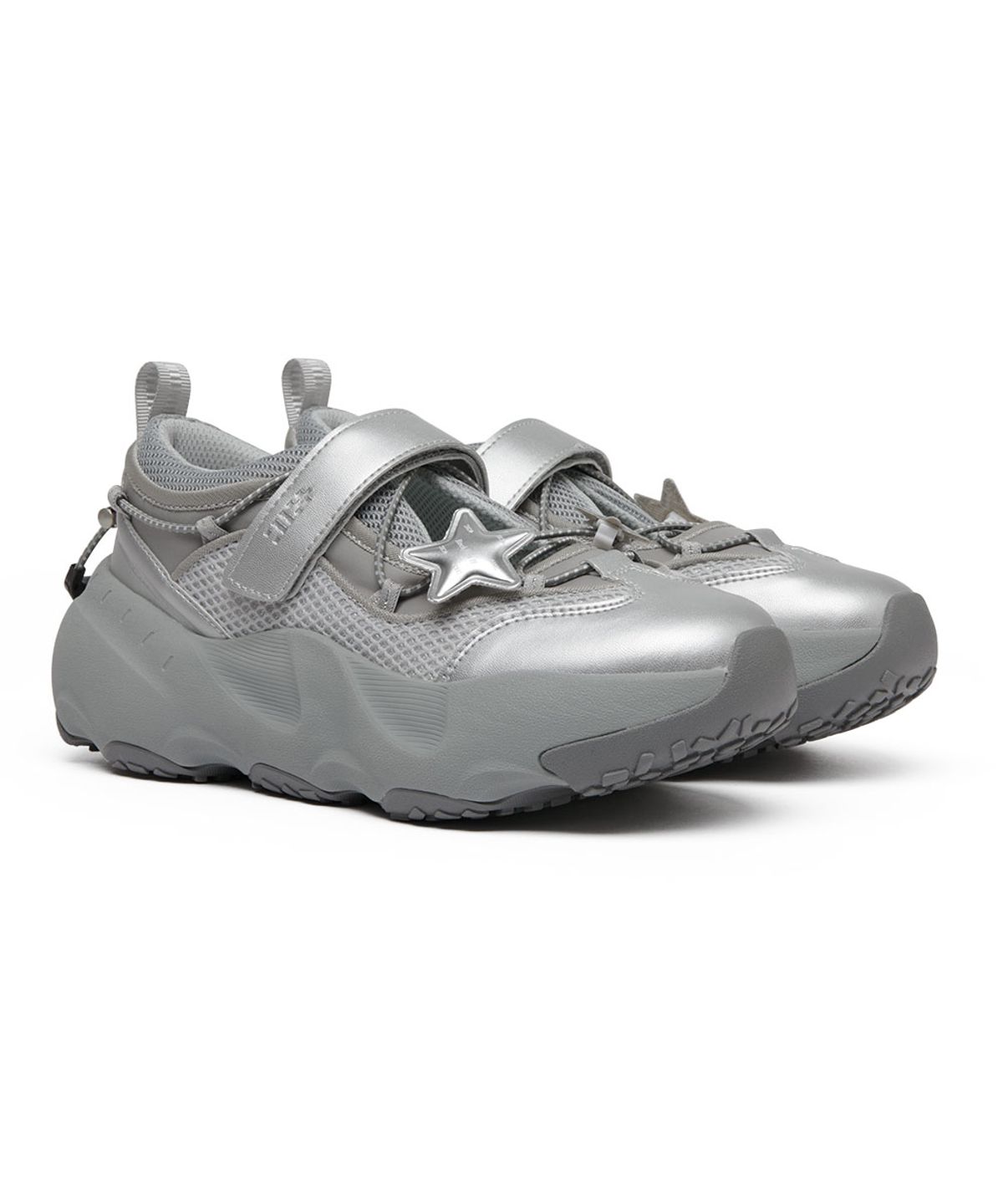 락피쉬웨더웨어(ROCKFISH WEATHERWEAR) [× ILLIT] BRYN VELCRO SNEAKERS V2 - SILVER