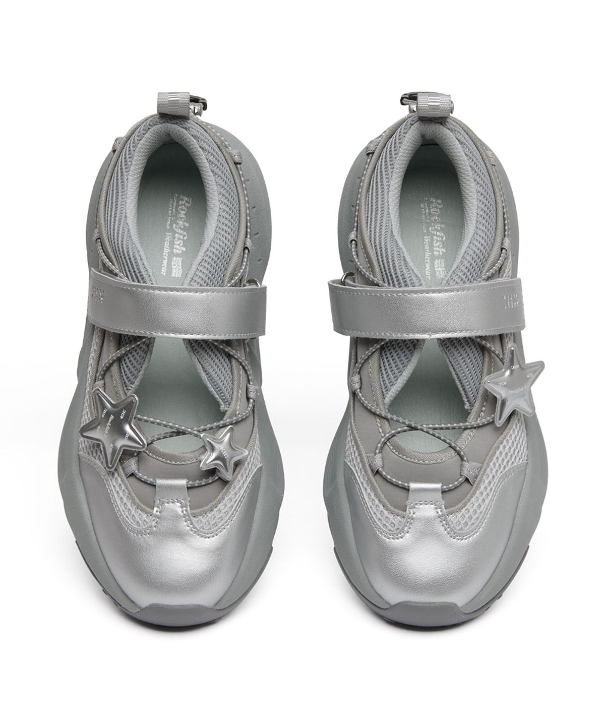 락피쉬웨더웨어(ROCKFISH WEATHERWEAR) [× ILLIT] BRYN VELCRO SNEAKERS V2 - SILVER