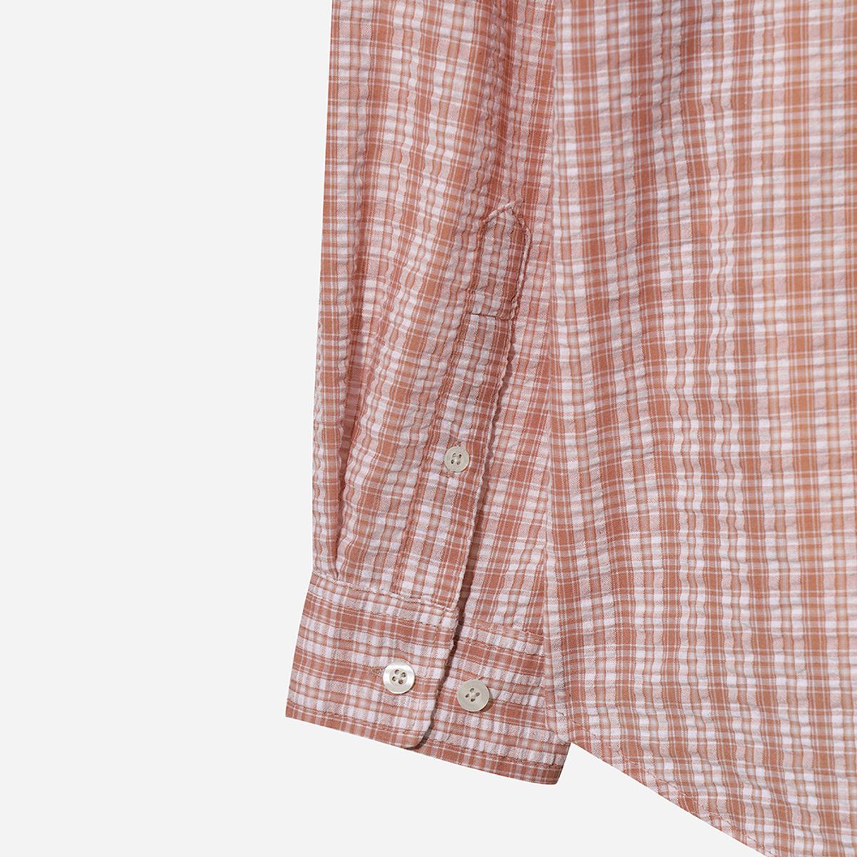 디오디(DOD) 유니) 시어서커 긴팔셔츠(DARK PINK)