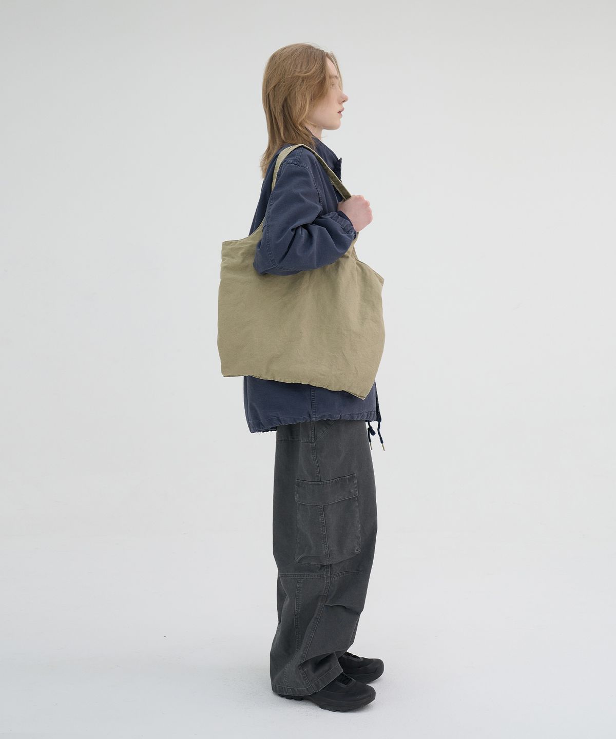 노운(NOUN) washed cargo pants (charcoal)