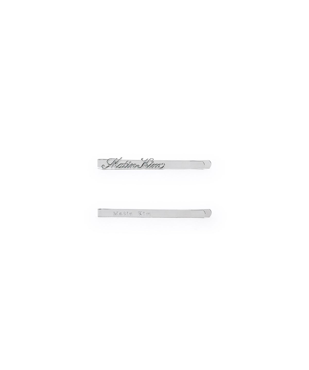 마뗑킴(MATIN KIM) MATIN LOGO BOBBY PIN SET IN SILVER