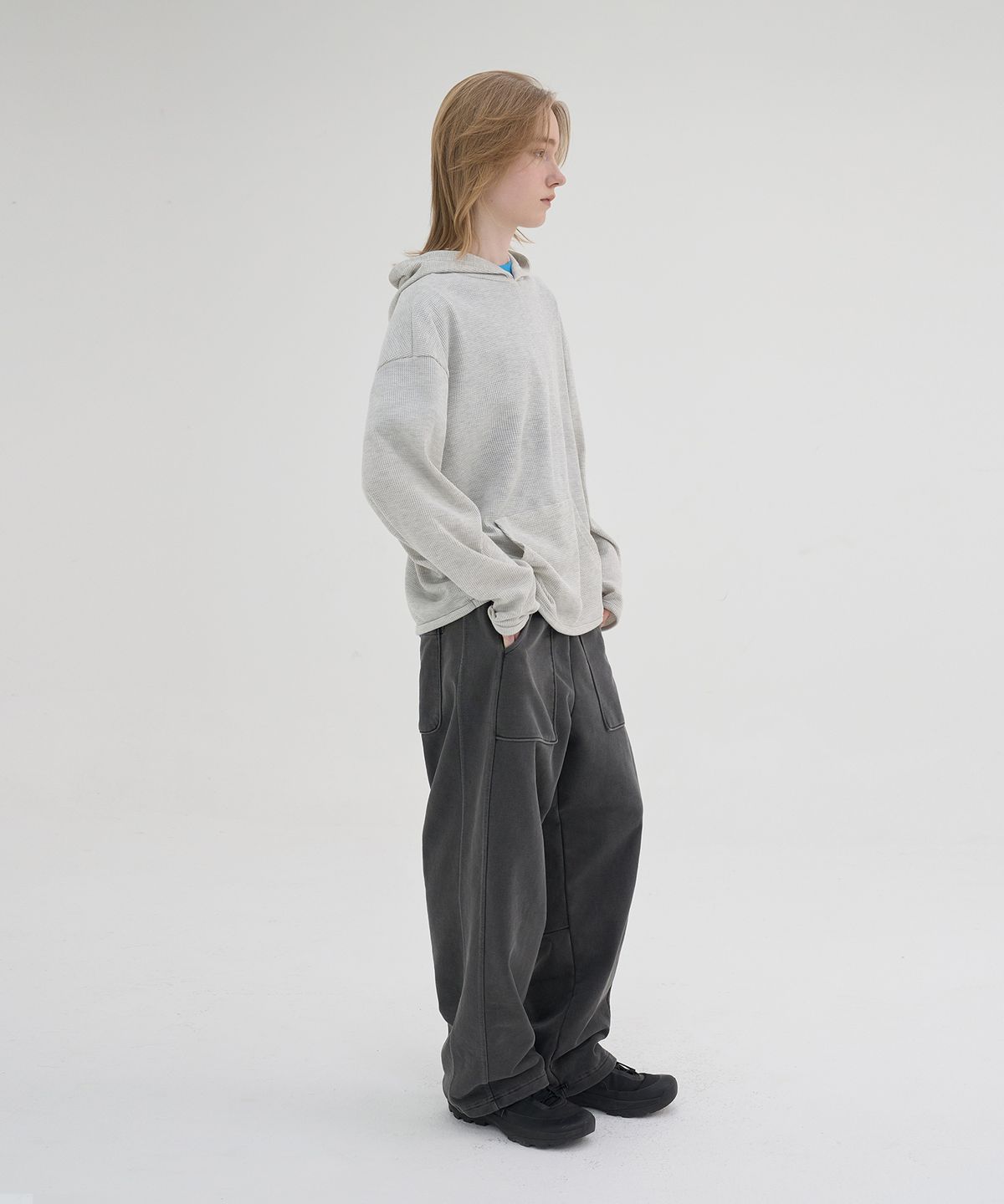 노운(NOUN) faded sweat pants (charcoal)