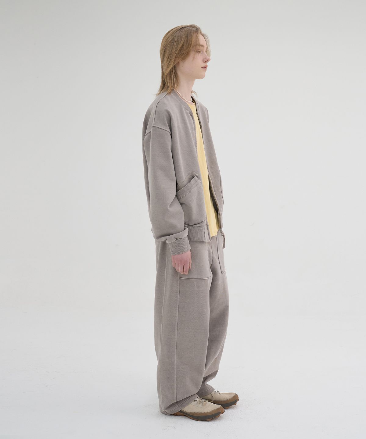 노운(NOUN) faded sweat pants (mocha beige)