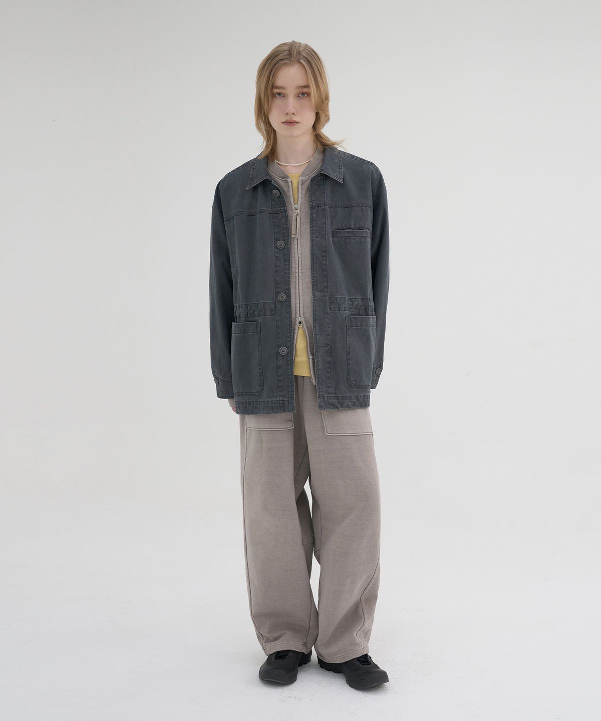 노운(NOUN) faded sweat pants (mocha beige)