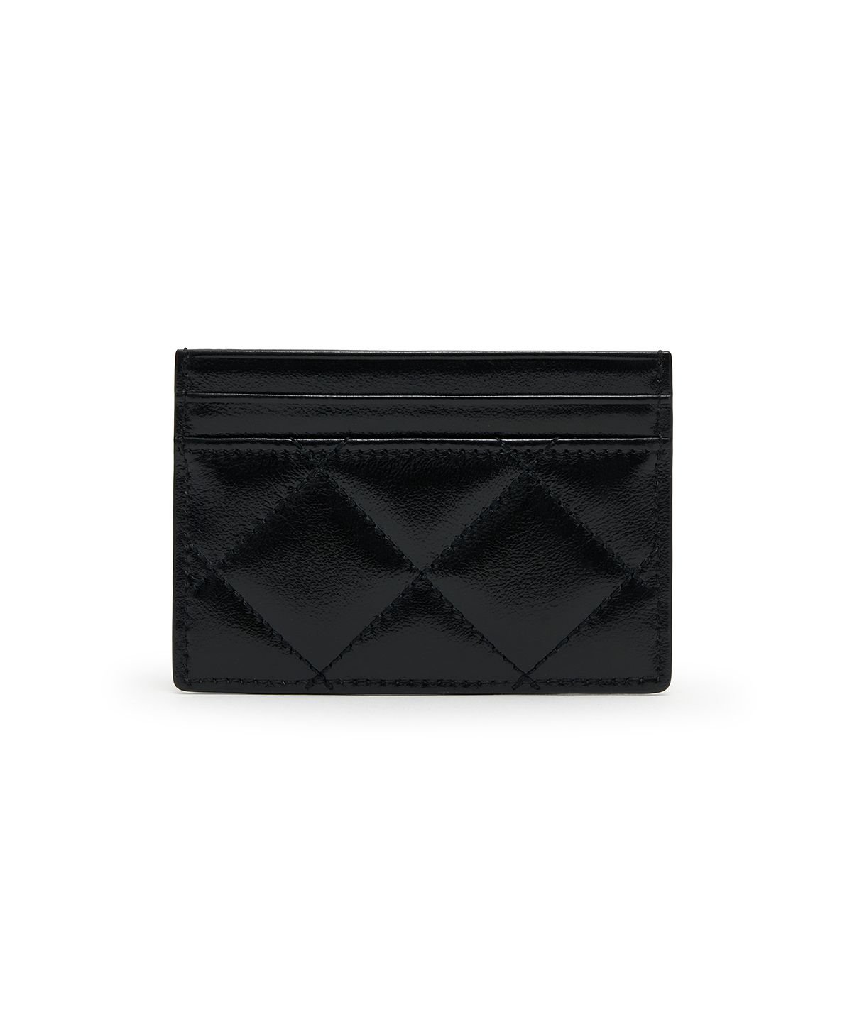 마뗑킴(MATIN KIM) PUFF QUILT CARD WALLET IN BLACK