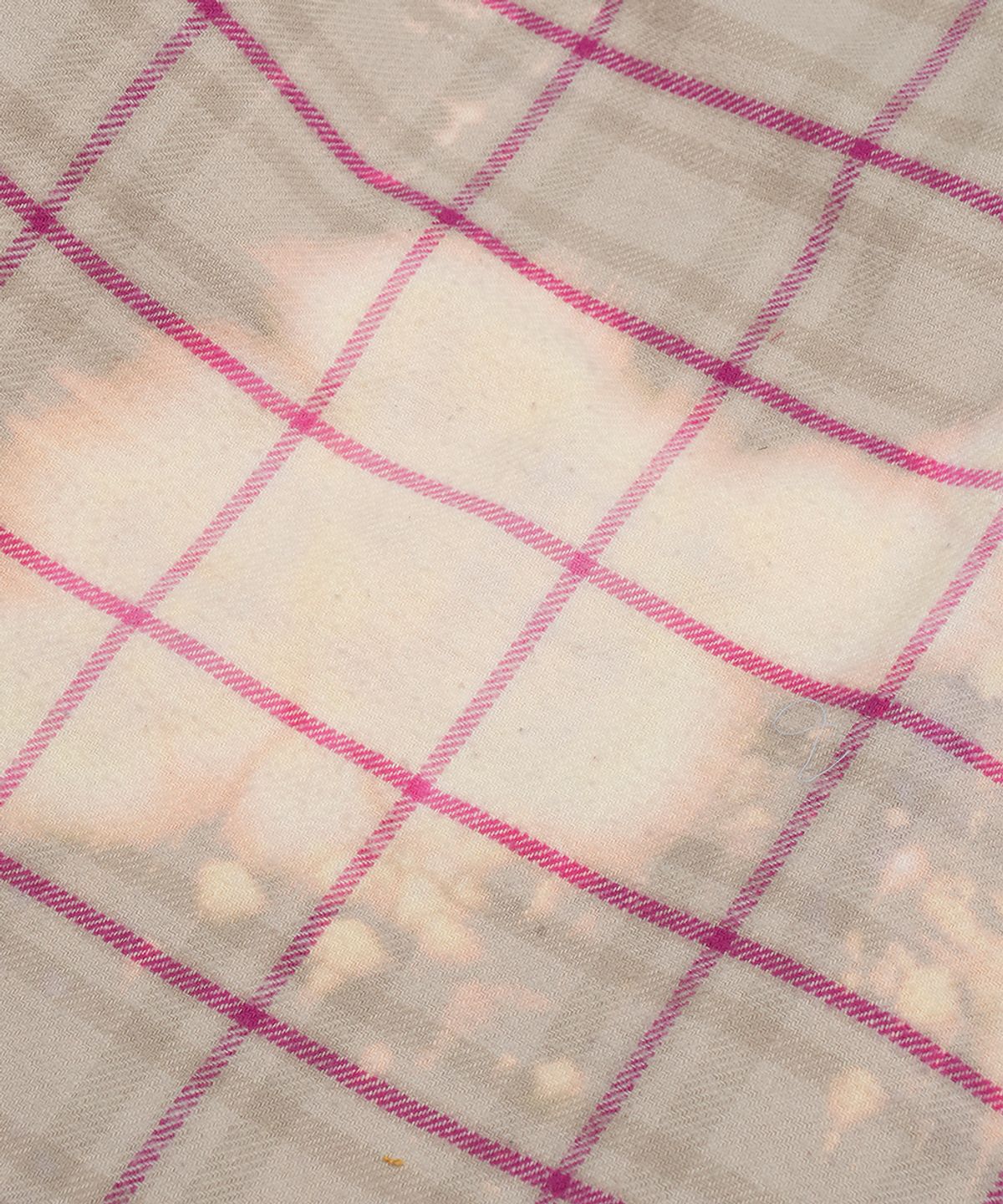그레일즈(GRAILZ) BLEACHED PLAID SHIRTS [BEIGE]