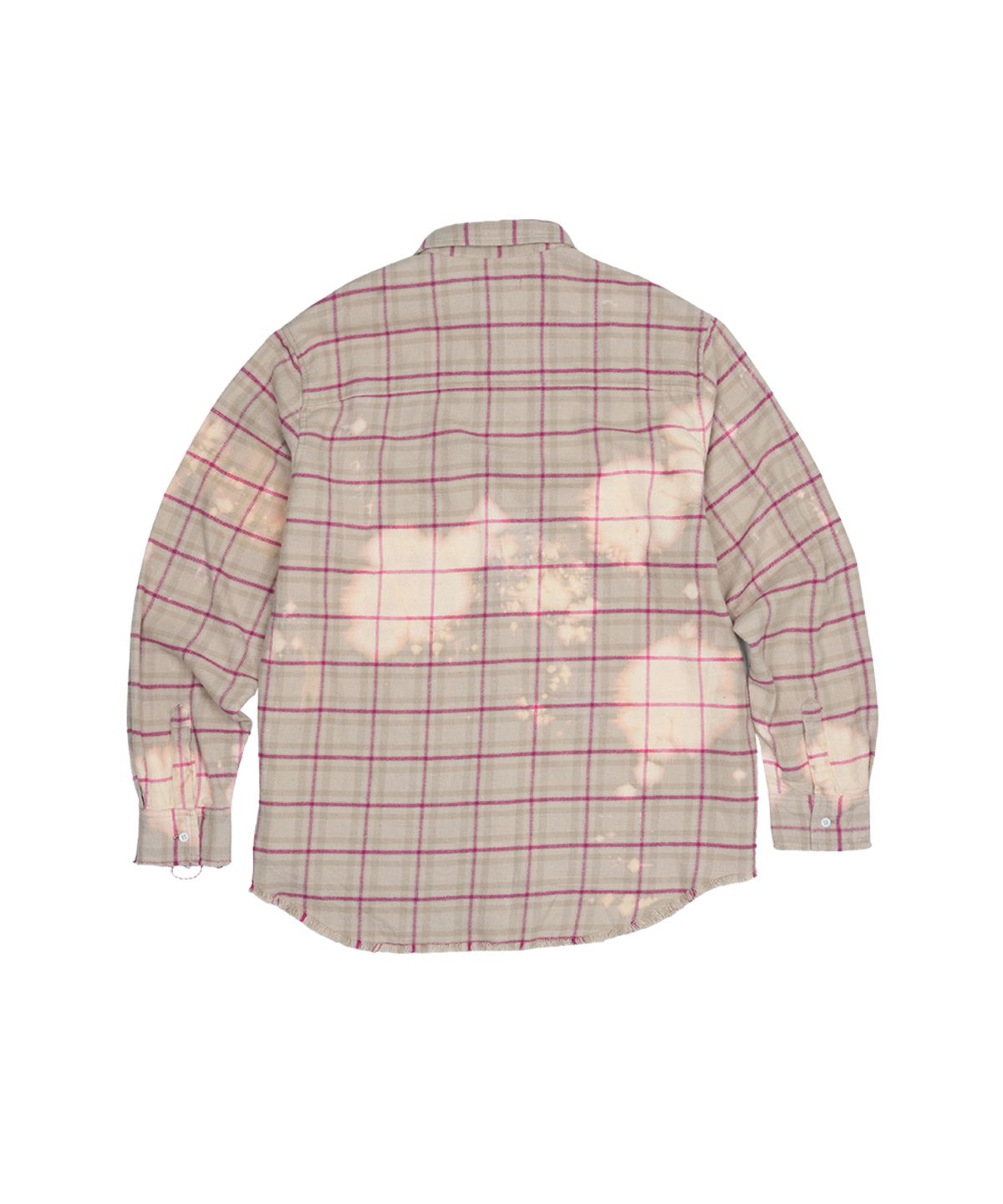 그레일즈(GRAILZ) BLEACHED PLAID SHIRTS [BEIGE]