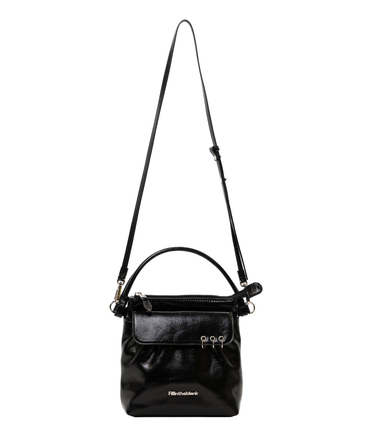 필인더블랭크(FILLINTHEBLANK) PK Flap Bag (black)