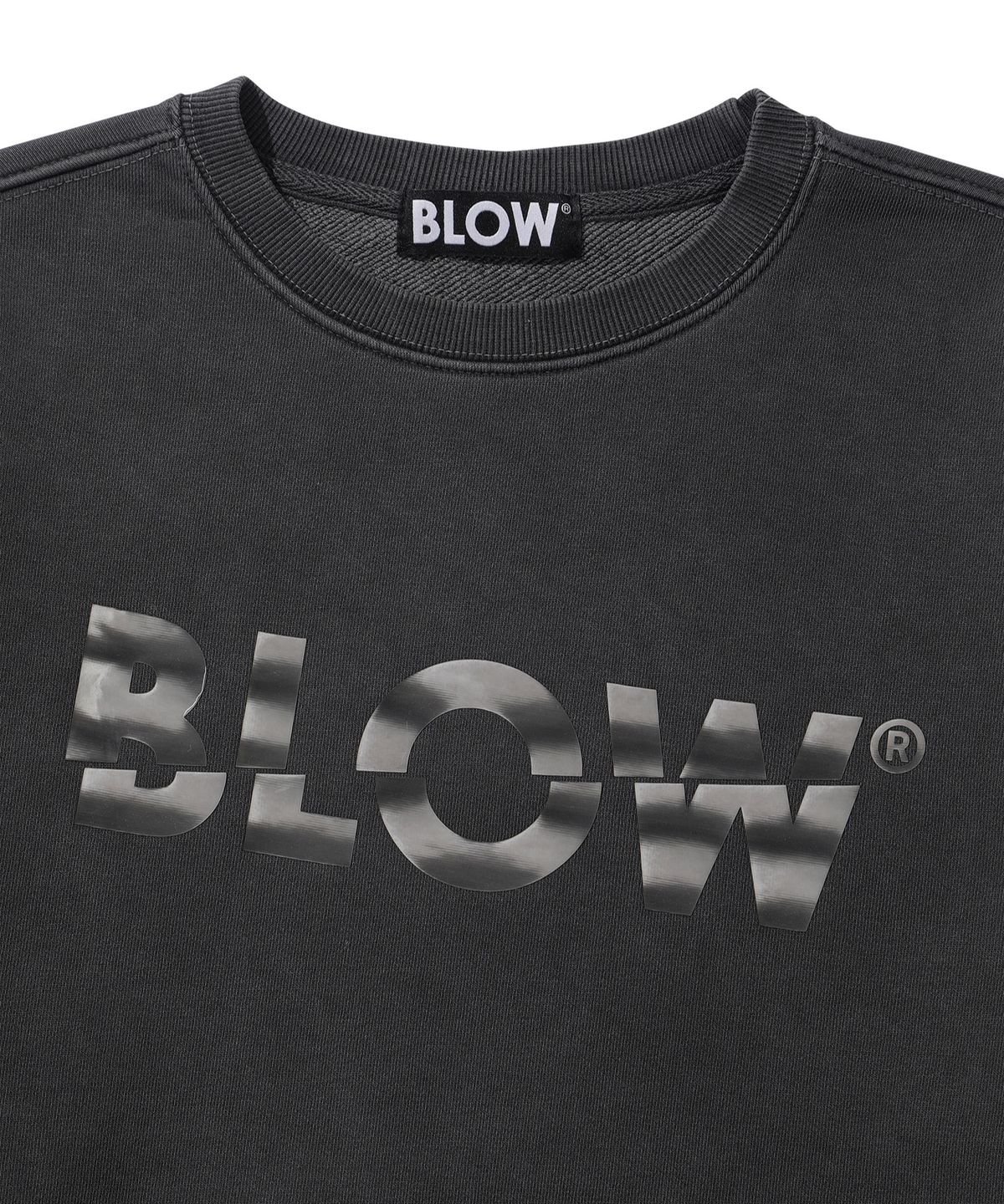 블로우(BLOW) PIGMENT LENTICULAR LOGO SWEATSHIRT