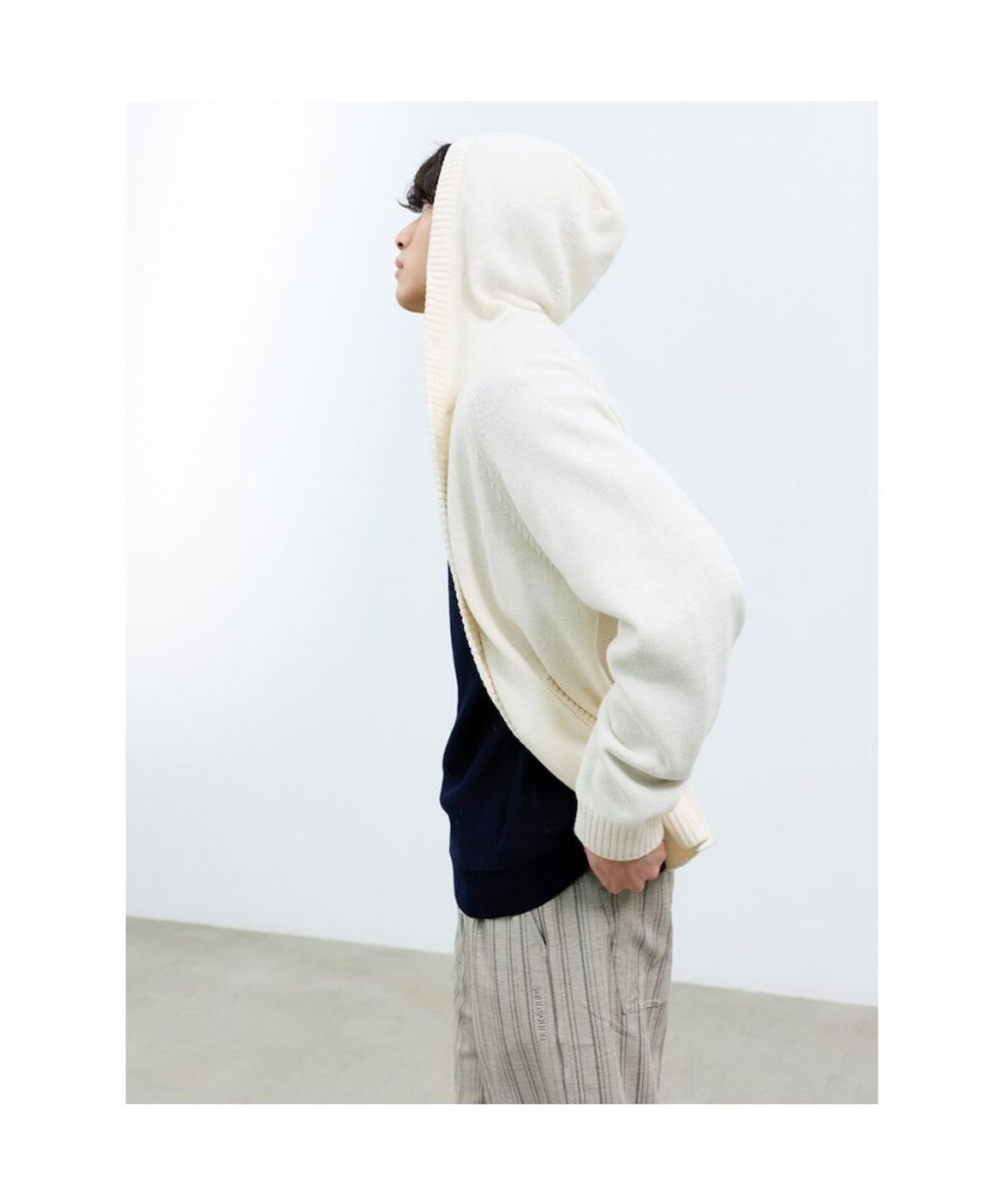 샌드 사운드(SAND SOUND) (UNISEX) 후드 카디건 아이보리