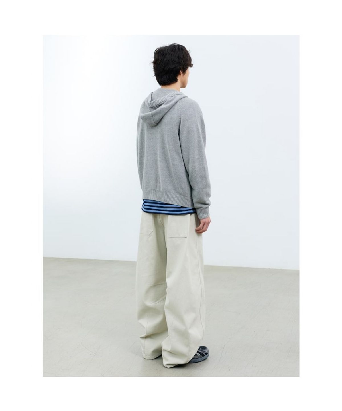 샌드 사운드(SAND SOUND) (UNISEX) 후드 카디건 그레이