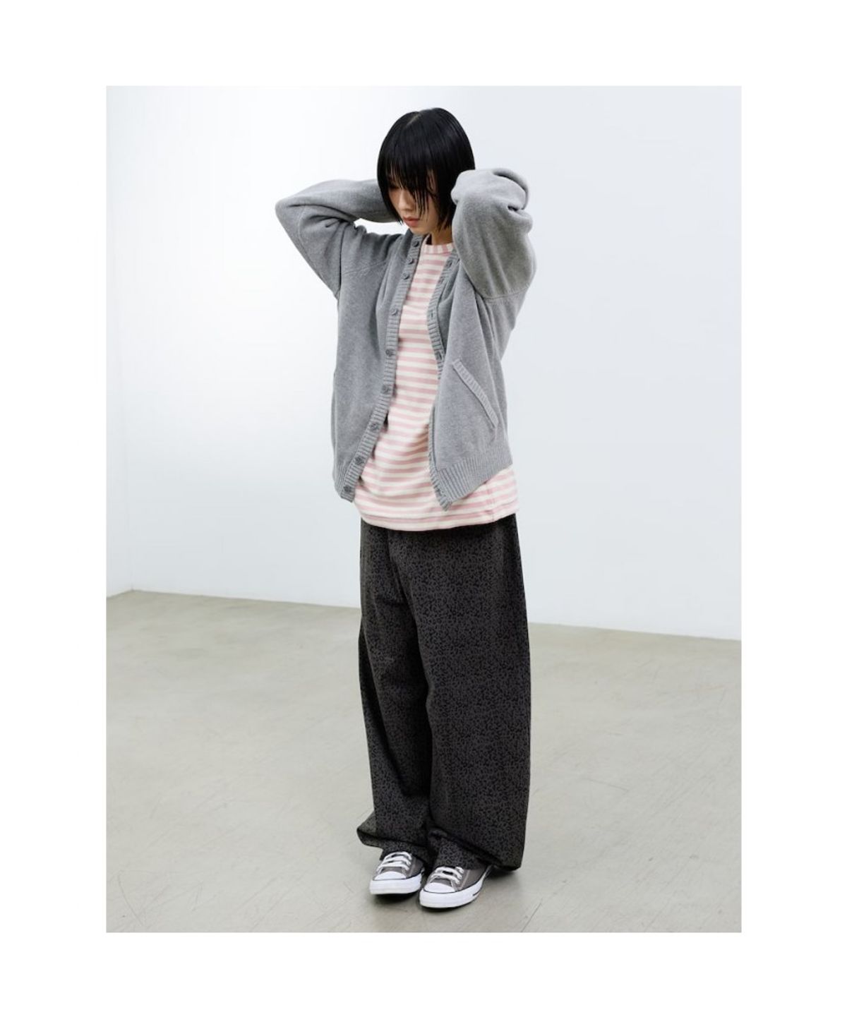 샌드 사운드(SAND SOUND) (UNISEX) 후드 카디건 그레이