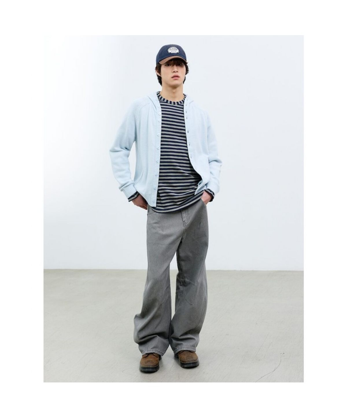 샌드 사운드(SAND SOUND) (UNISEX) 후드 카디건 라이트 블루