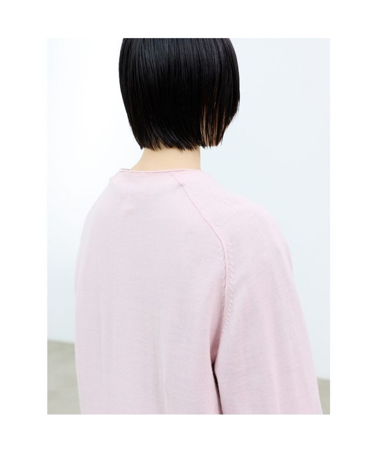 샌드 사운드(SAND SOUND) (UNISEX) 울 블렌드 브이넥 스웨터 핑크