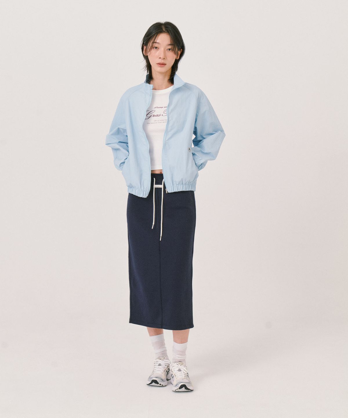 그라스플랜(GRASPLAN) Essential Light Windbreaker_Sky Blue