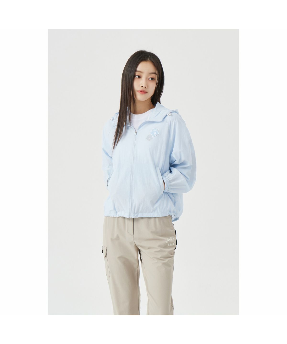 골든베어(GOLDEN BEAR) (W) Mesh Contrast Windbreaker G5UAM26201BUX