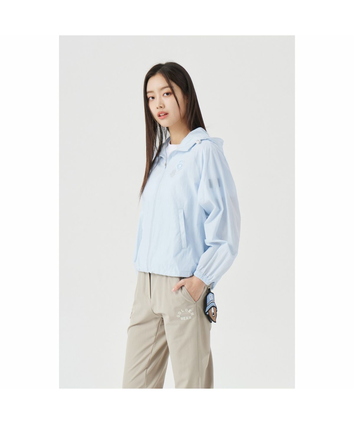 골든베어(GOLDEN BEAR) (W) Mesh Contrast Windbreaker G5UAM26201BUX