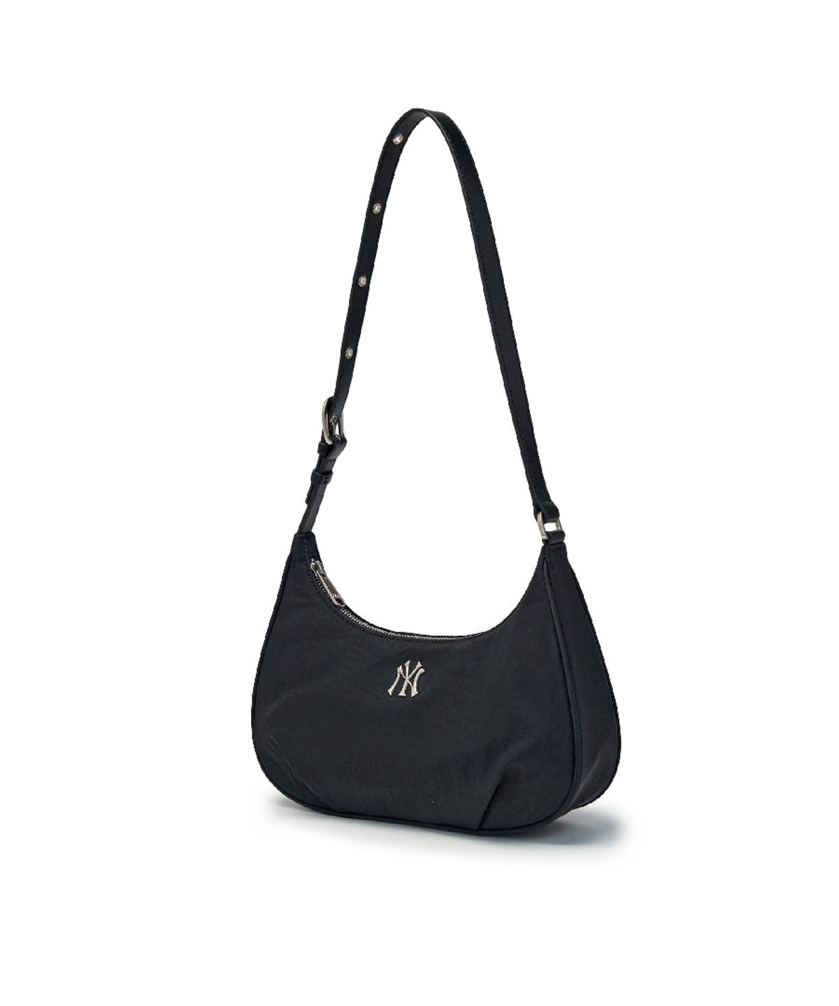 엠엘비(MLB) 베이직 빈티지 나일론 호보백 NY (Black)