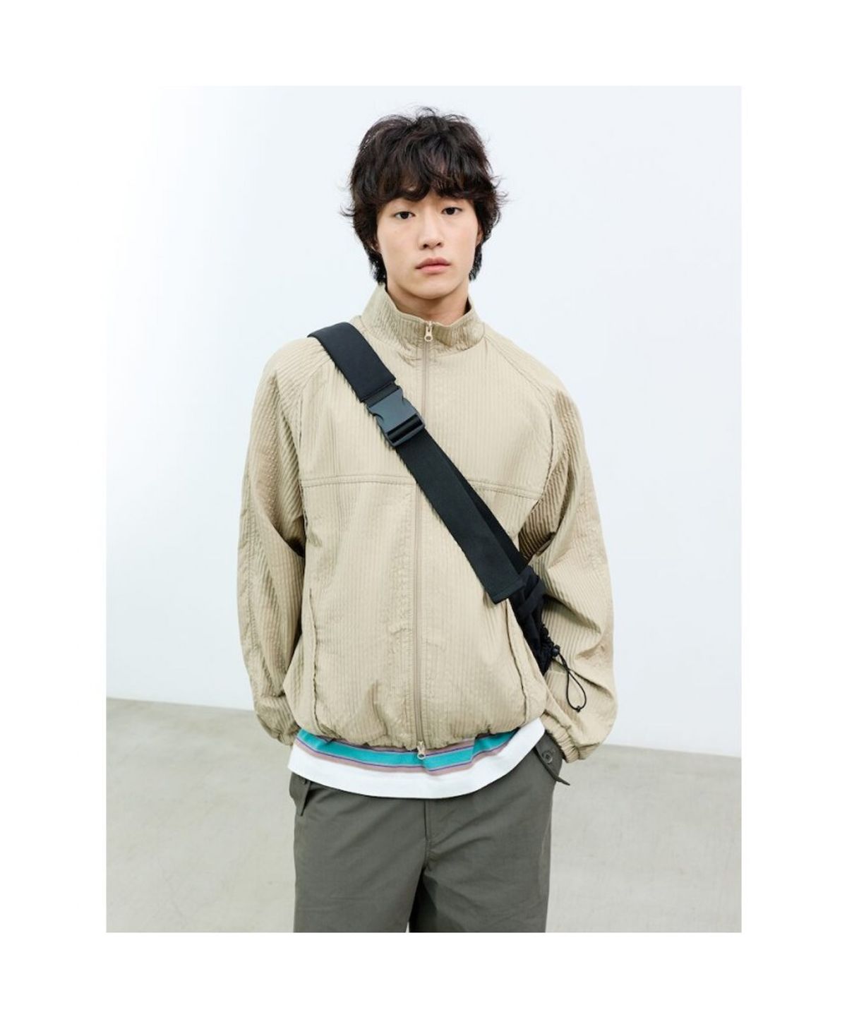 샌드 사운드(SAND SOUND) (UNISEX) 쿠션 크로스 백 라지 블랙