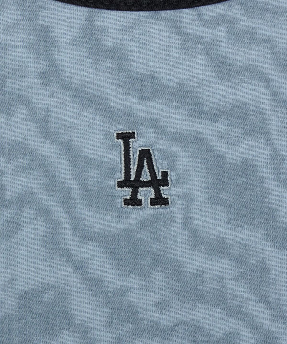 엠엘비(MLB) 여성 베이직 링거 크롭 나시 티셔츠 LA (L.SKY BLUE)