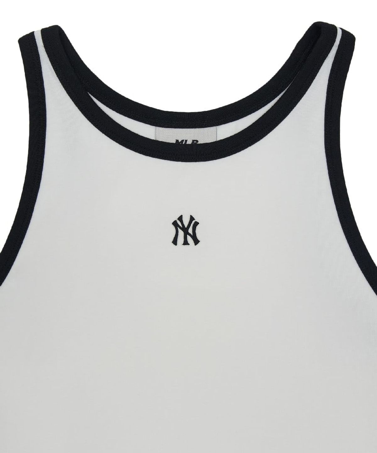 엠엘비(MLB) 여성 베이직 링거 크롭 나시 티셔츠 NY (White)