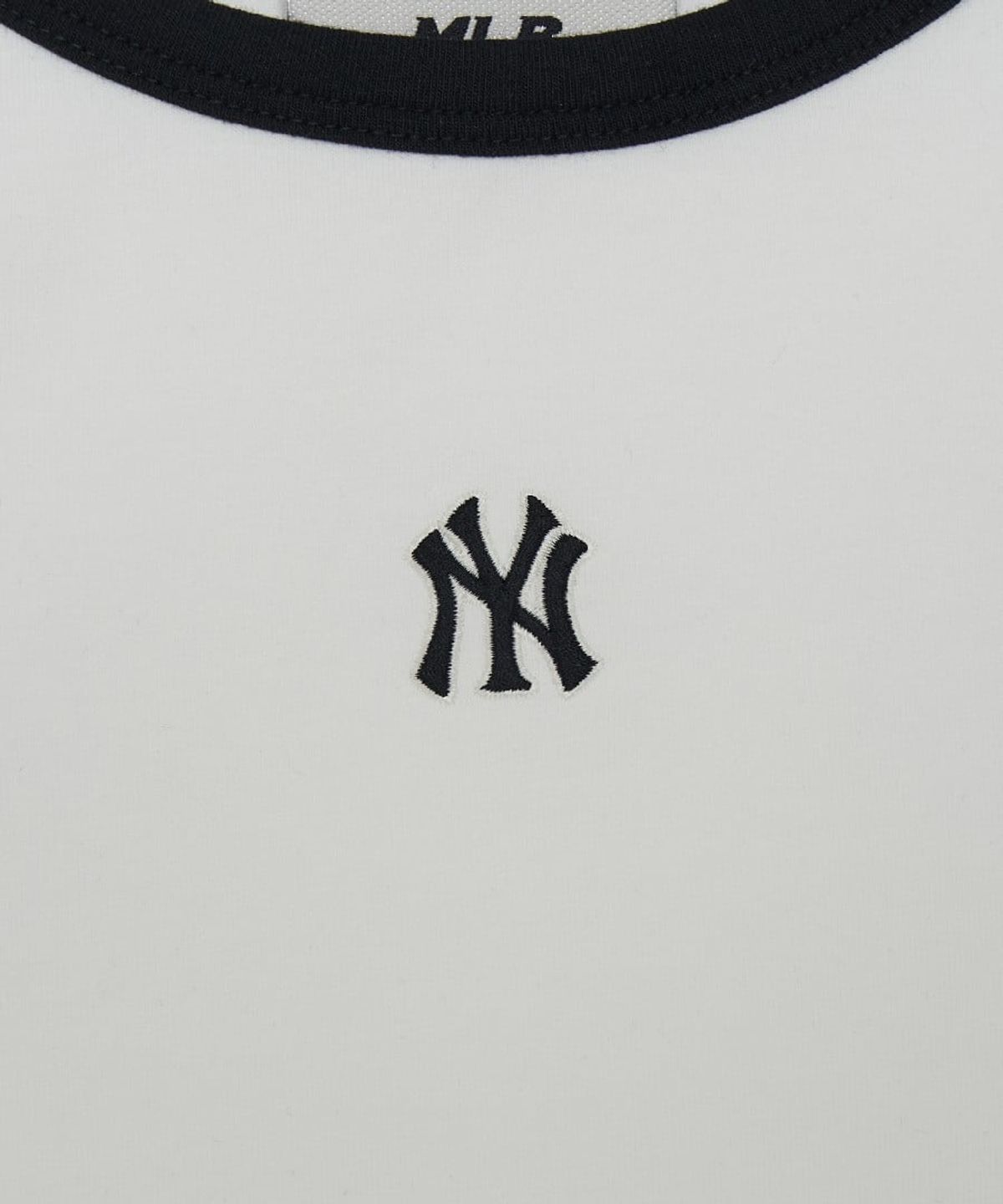 엠엘비(MLB) 여성 베이직 링거 크롭 나시 티셔츠 NY (White)