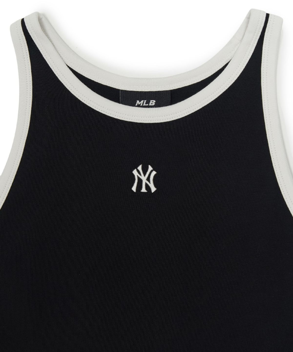 엠엘비(MLB) 여성 베이직 링거 크롭 나시 티셔츠 NY (Black)
