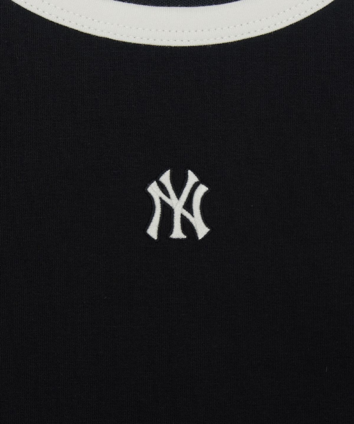 엠엘비(MLB) 여성 베이직 링거 크롭 나시 티셔츠 NY (Black)