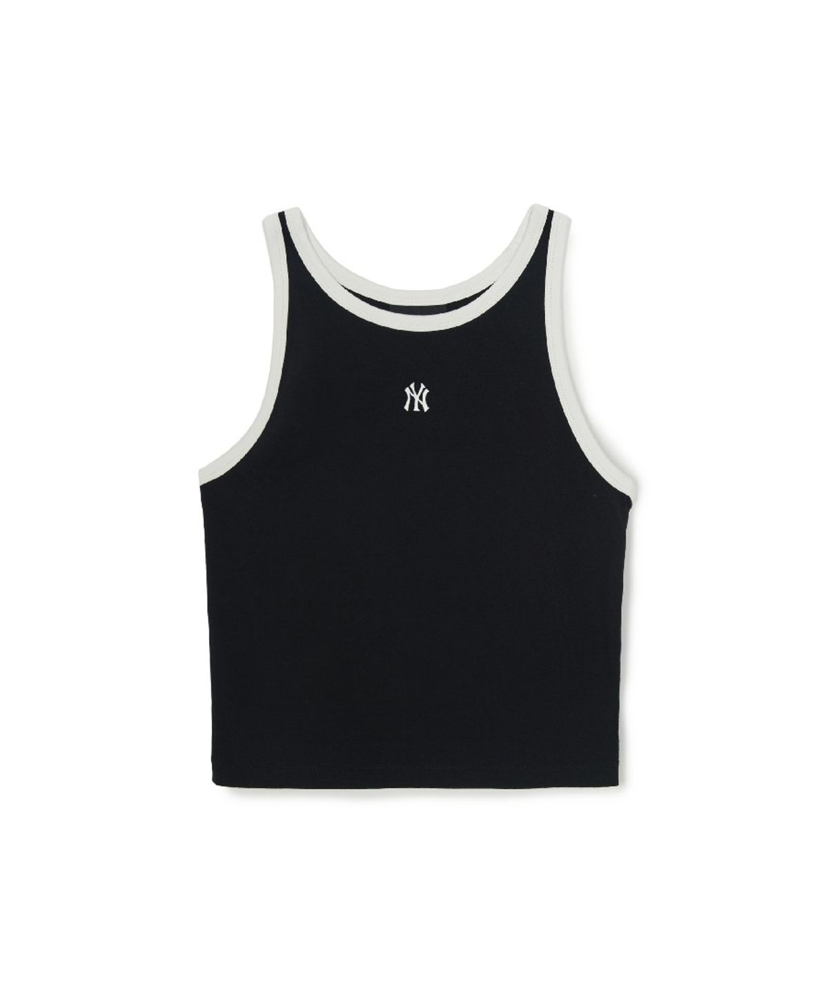엠엘비(MLB) 여성 베이직 링거 크롭 나시 티셔츠 NY (Black)