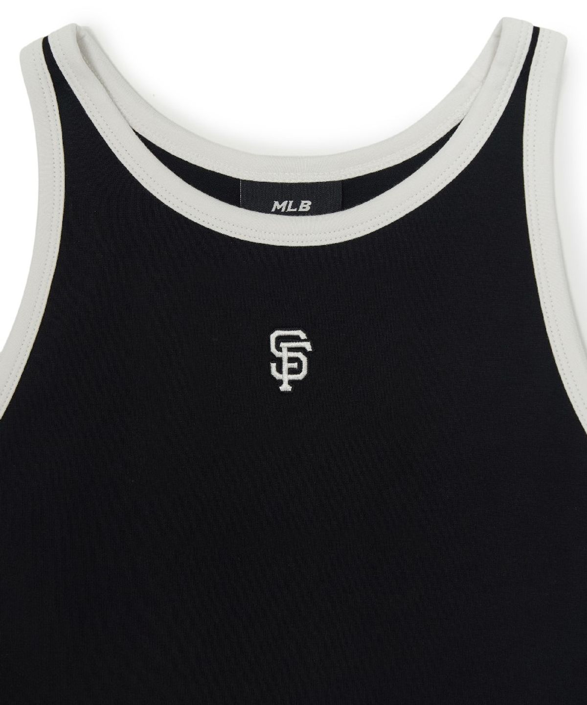 엠엘비(MLB) 여성 베이직 링거 크롭 나시 티셔츠 SF (Black)