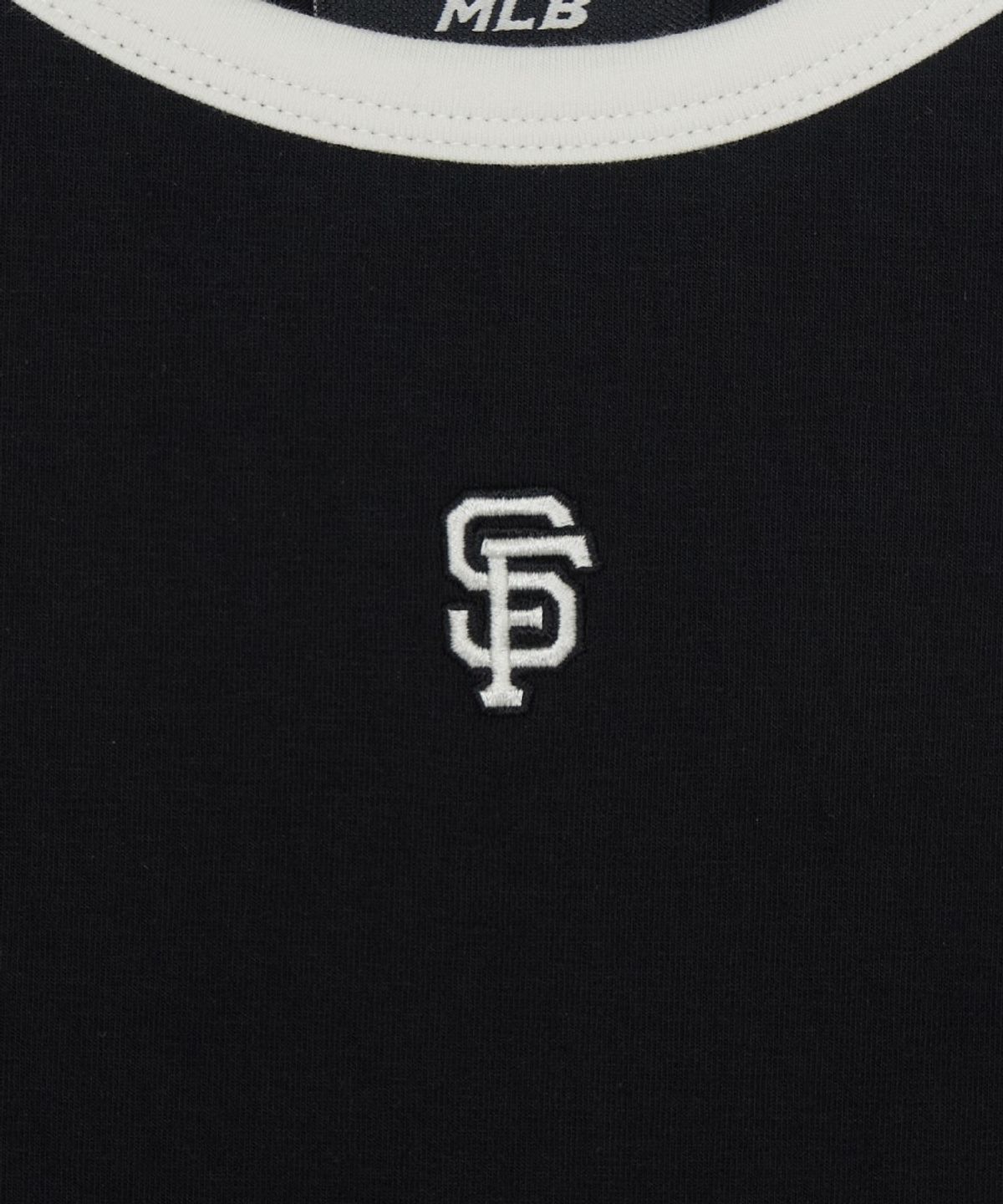 엠엘비(MLB) 여성 베이직 링거 크롭 나시 티셔츠 SF (Black)