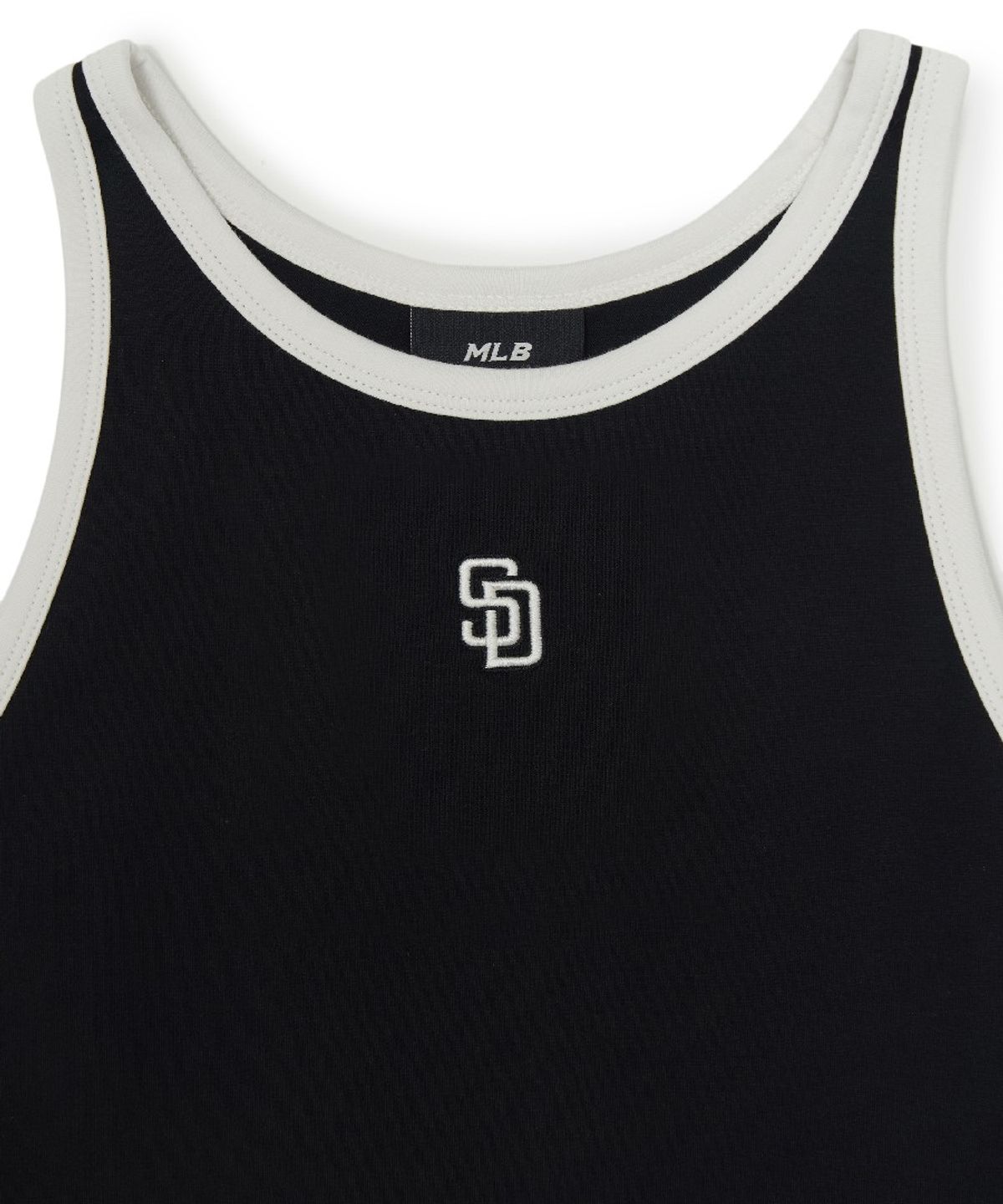엠엘비(MLB) 여성 베이직 링거 크롭 나시 티셔츠 SD (Black)
