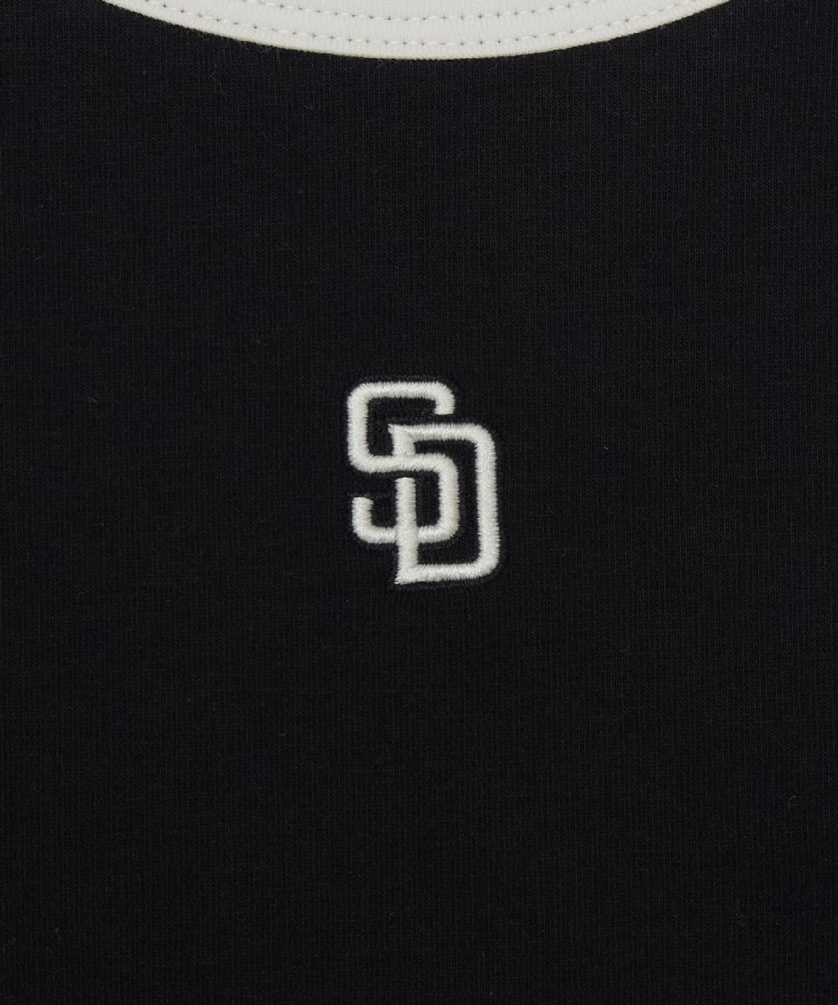 엠엘비(MLB) 여성 베이직 링거 크롭 나시 티셔츠 SD (Black)