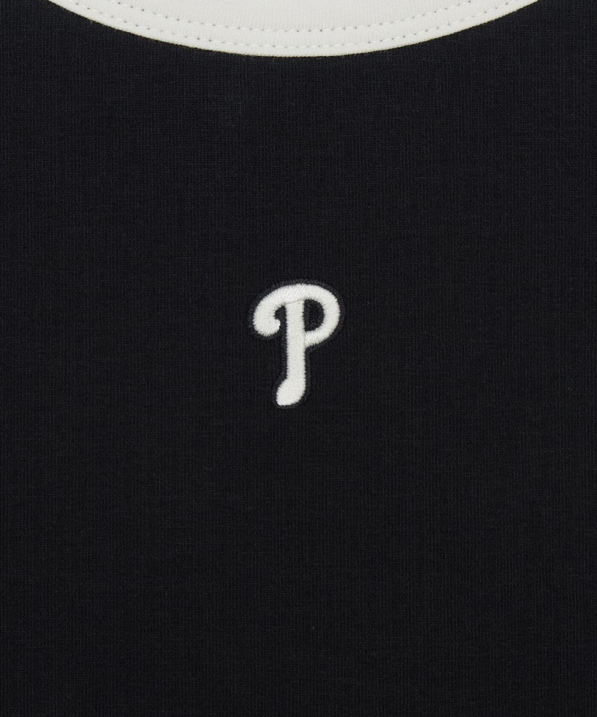 엠엘비(MLB) 여성 베이직 링거 크롭 나시 티셔츠 PHI (Black)