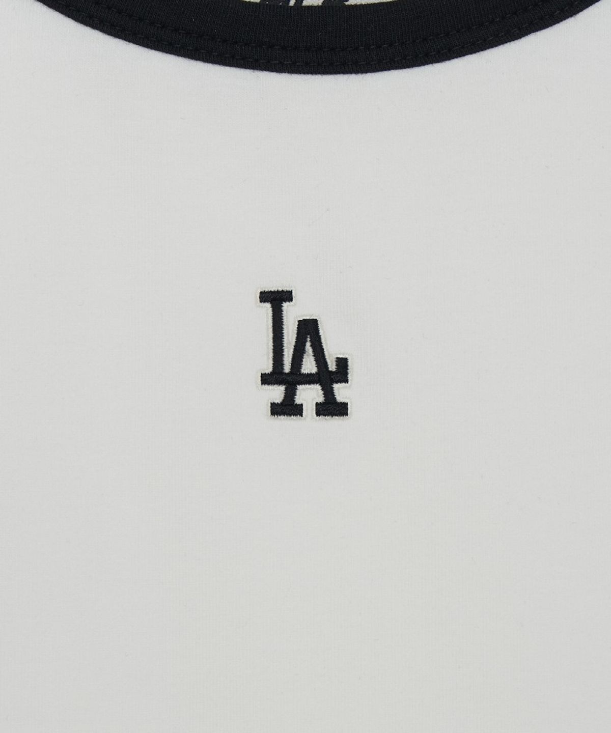엠엘비(MLB) 여성 베이직 링거 크롭 나시 티셔츠 LA (White)