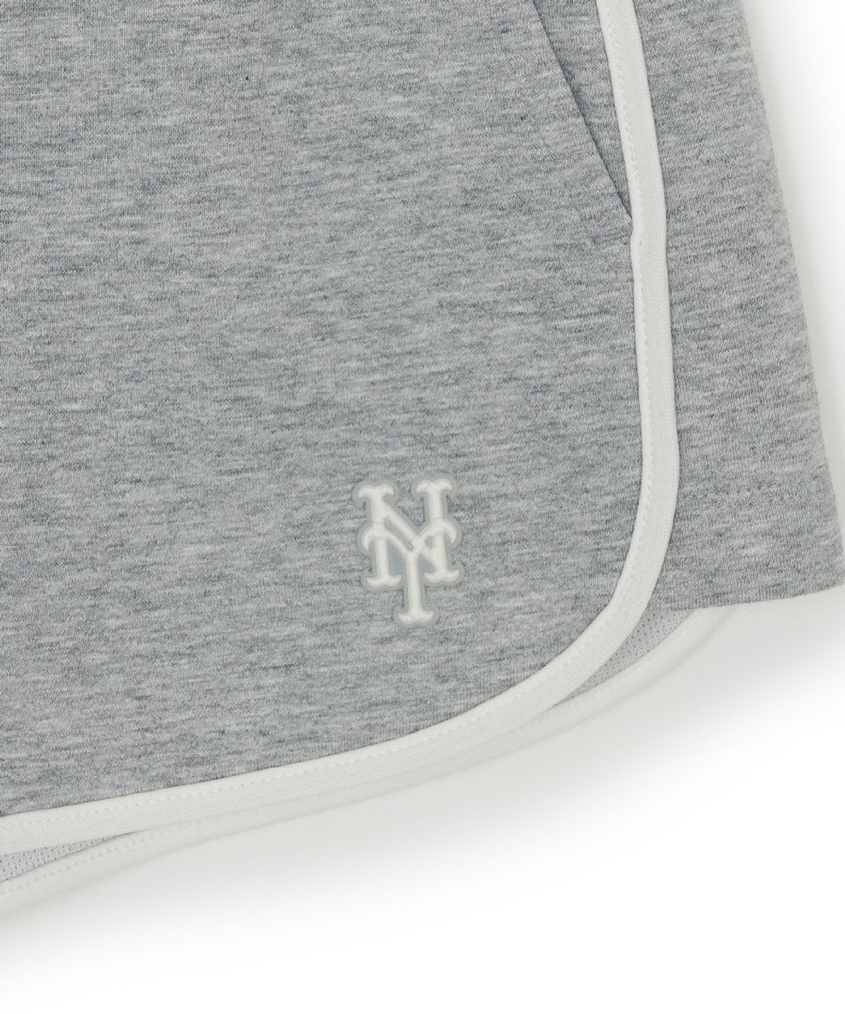 엠엘비(MLB) 여성 베이직 스몰로고 러닝 돌핀 팬츠 NYM (Melange Grey)
