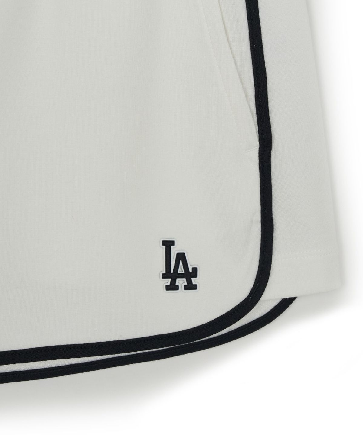 엠엘비(MLB) 여성 베이직 스몰로고 러닝 돌핀 팬츠 LA (Ivory)