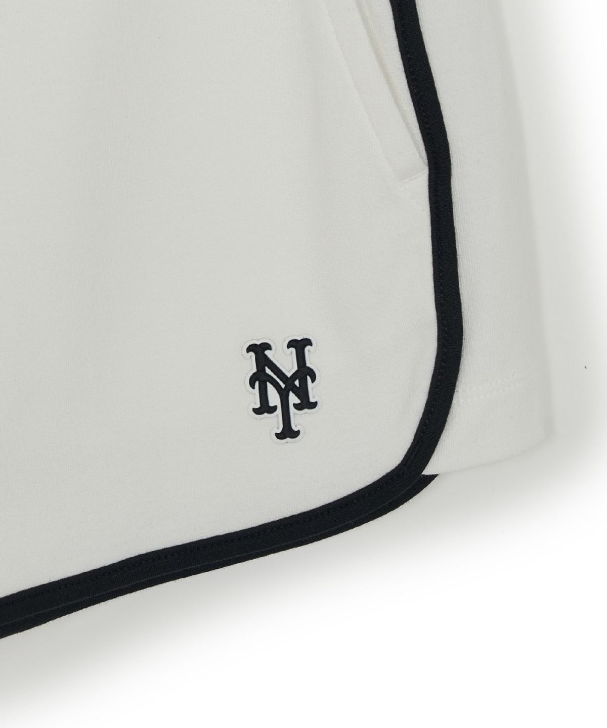 엠엘비(MLB) 여성 베이직 스몰로고 러닝 돌핀 팬츠 NYM (Ivory)